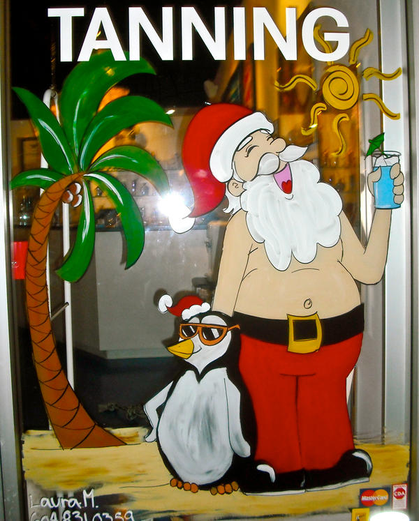 Santa tanning