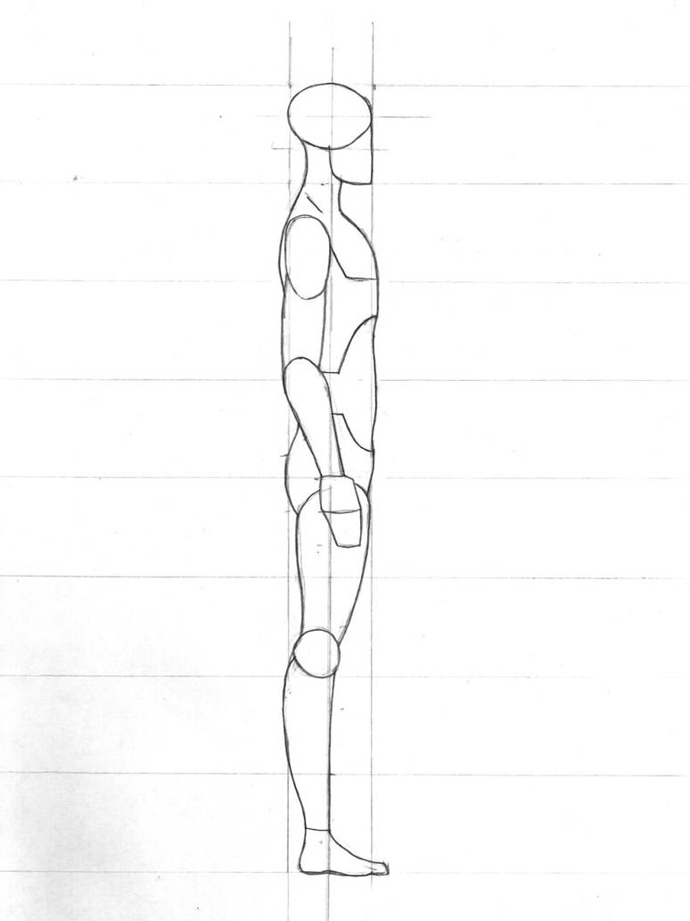 Figure Side View Human side by Riotiro on DeviantArt