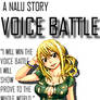 NaLu Voice Battle Wattpad Book Cover