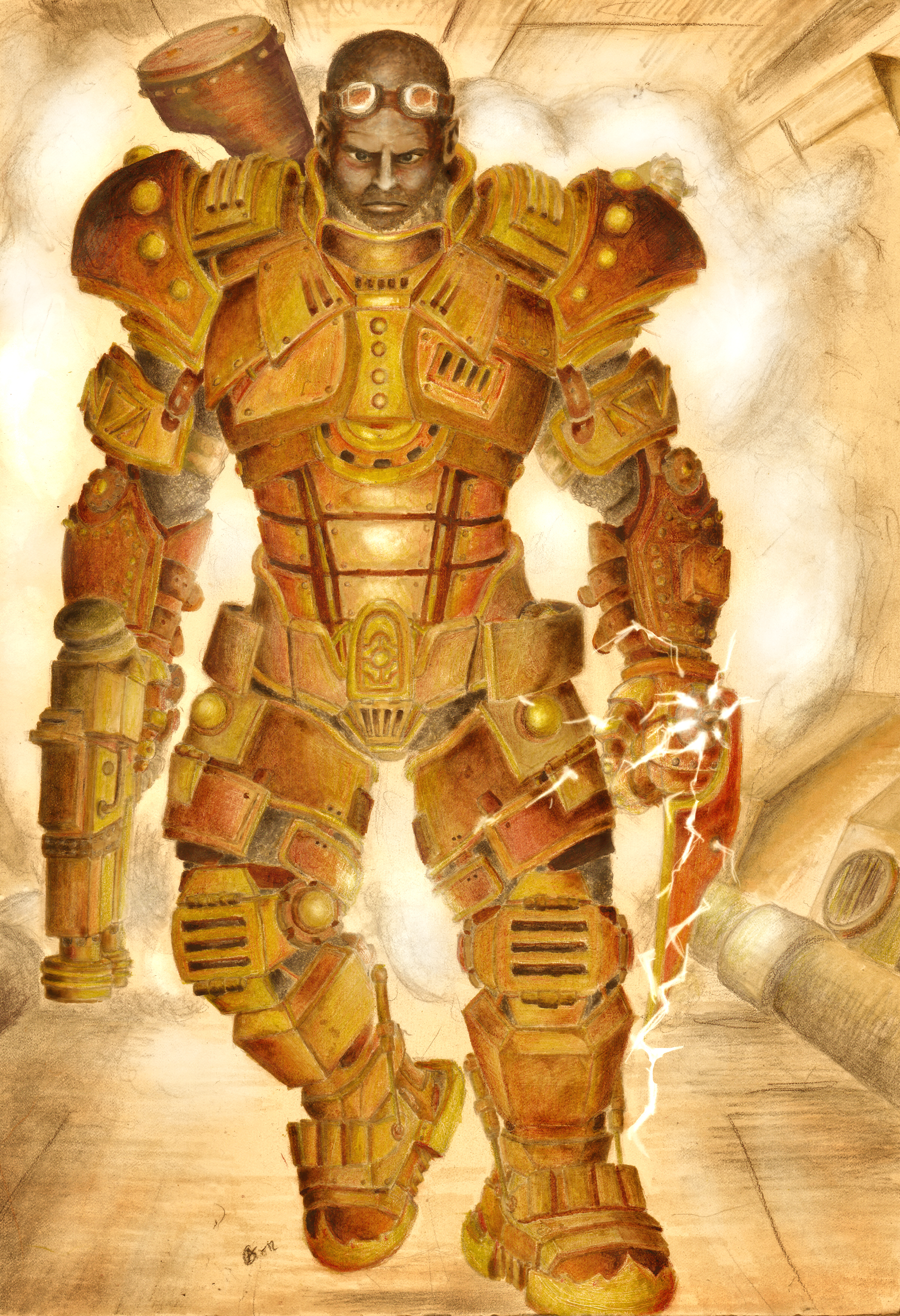 Steampunk Reinvention: John Shepard Heavy Armor