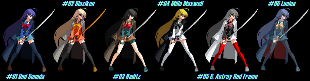 Mugen Shana By Kohaku And Zet Palettes By Kater15 On Deviantart