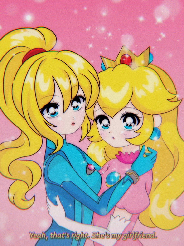 CM: Princess Peach x Samus by pinkuumochi on DeviantArt