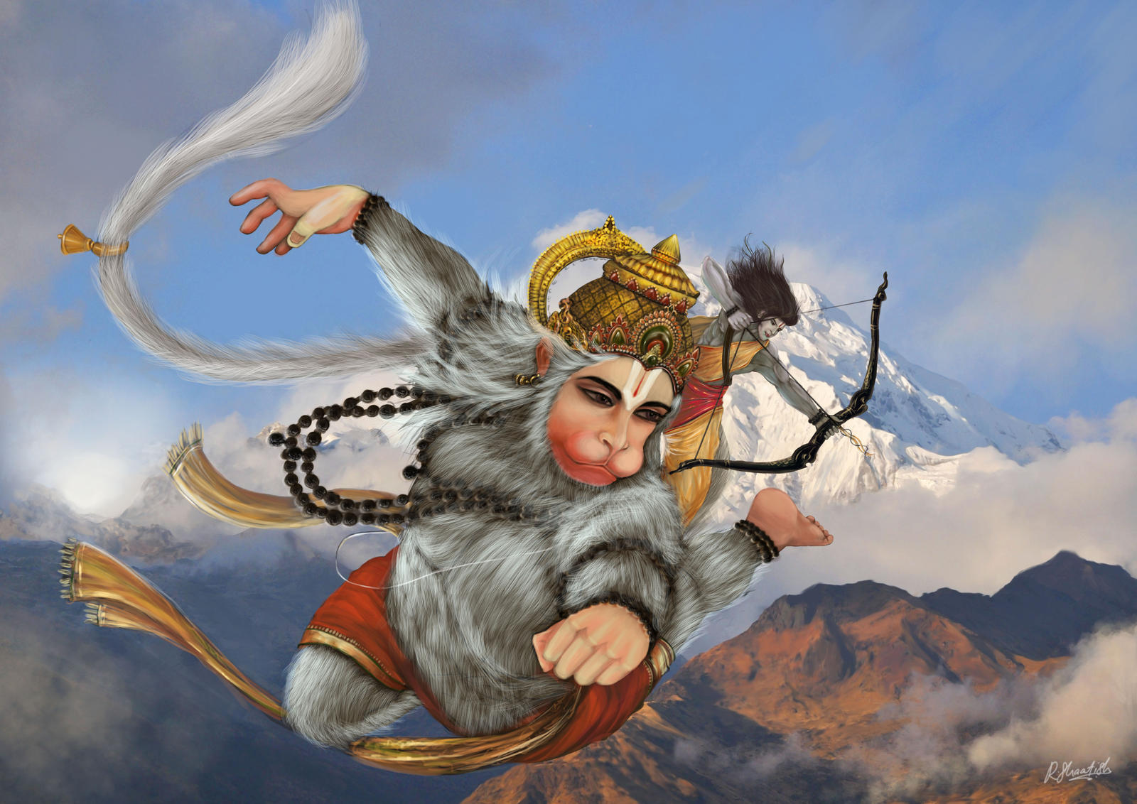 Ram Hanuman by Shaatish on DeviantArt