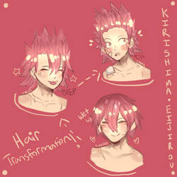 Kirishima Hair Doodle