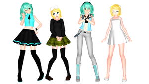 [MMD] TDA Tomodachi Miku/Tomodachi Rin(No DL)