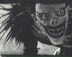 Ryuk Scratchboard