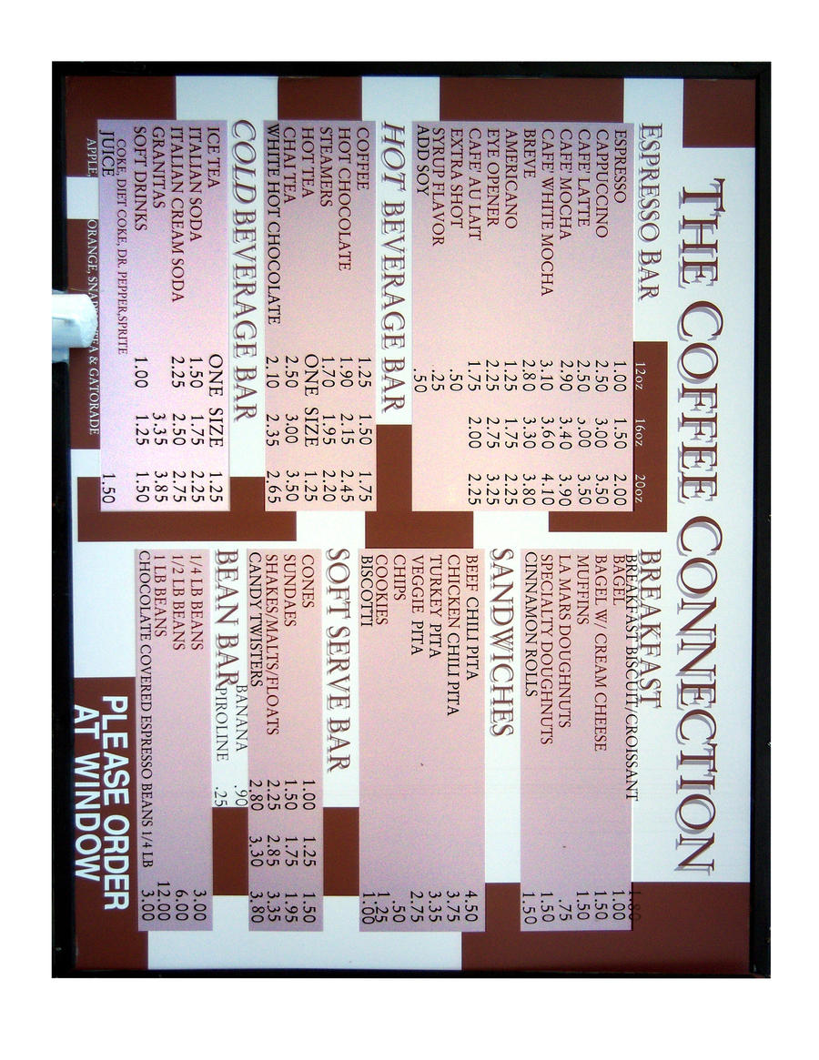Out Door Menu Board By Pojamas On Deviantart