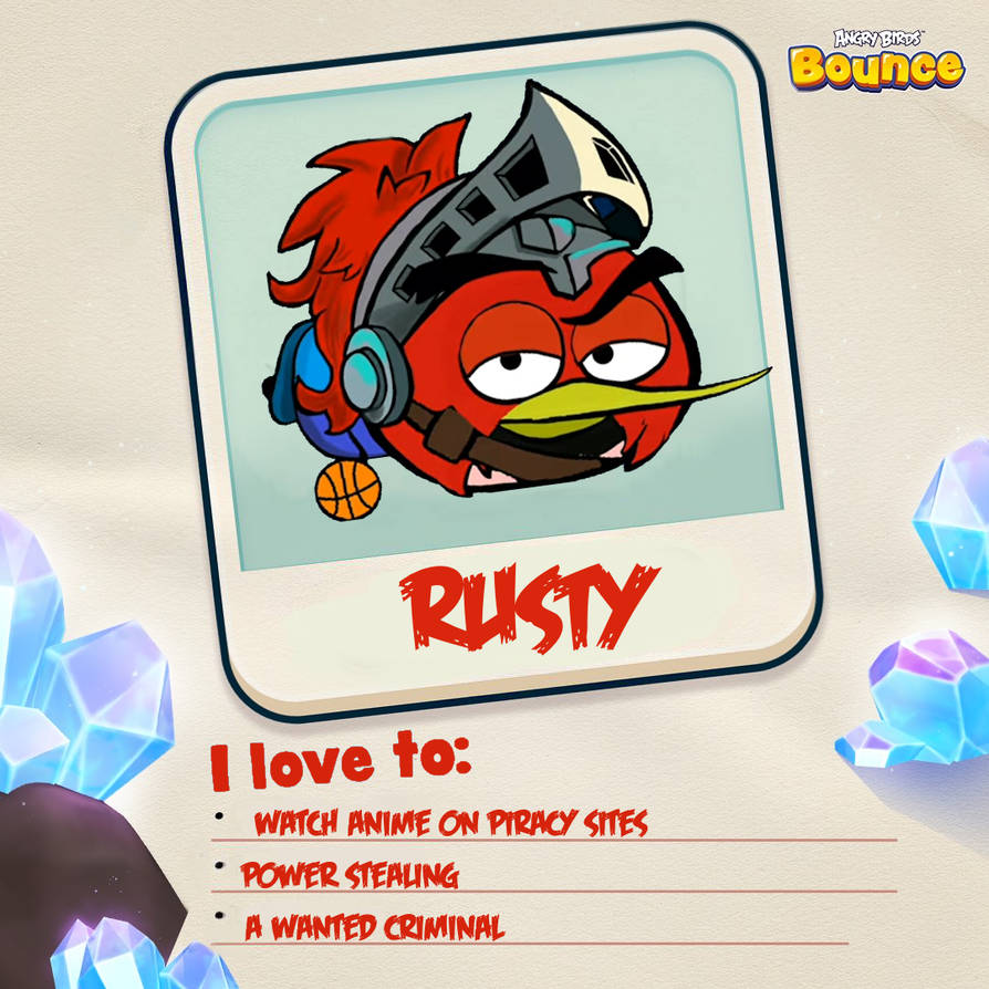Angry Birds Bounce Bios: Rusty by RedBird1578 on DeviantArt