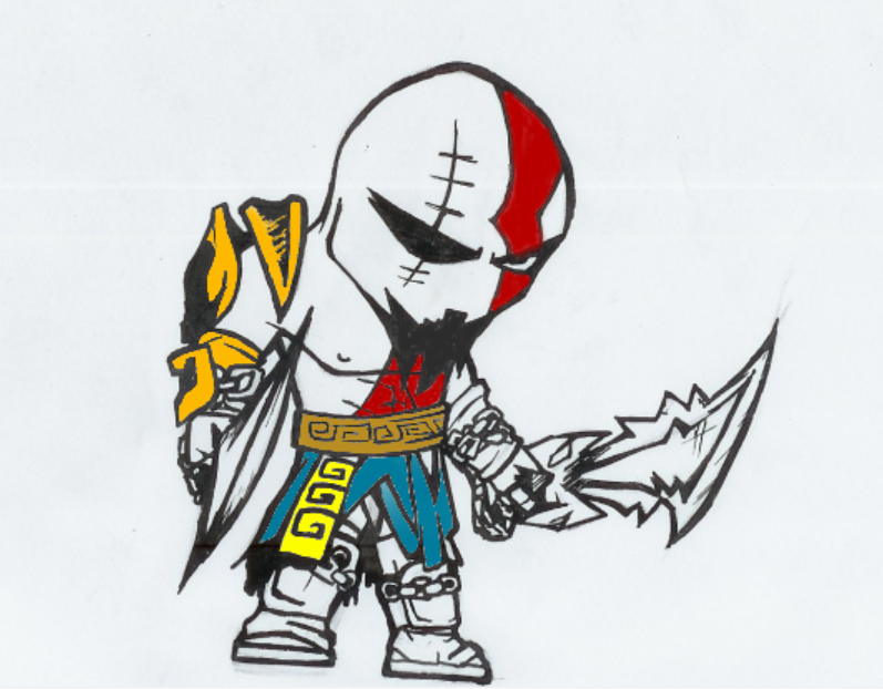 Kratos Cartoon by fatman123 on DeviantArt