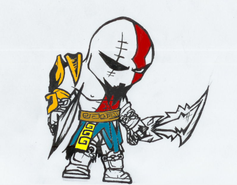 Kratos Cartoon by fatman123 on DeviantArt Kratos Cartoon by fatman123 on DeviantArt