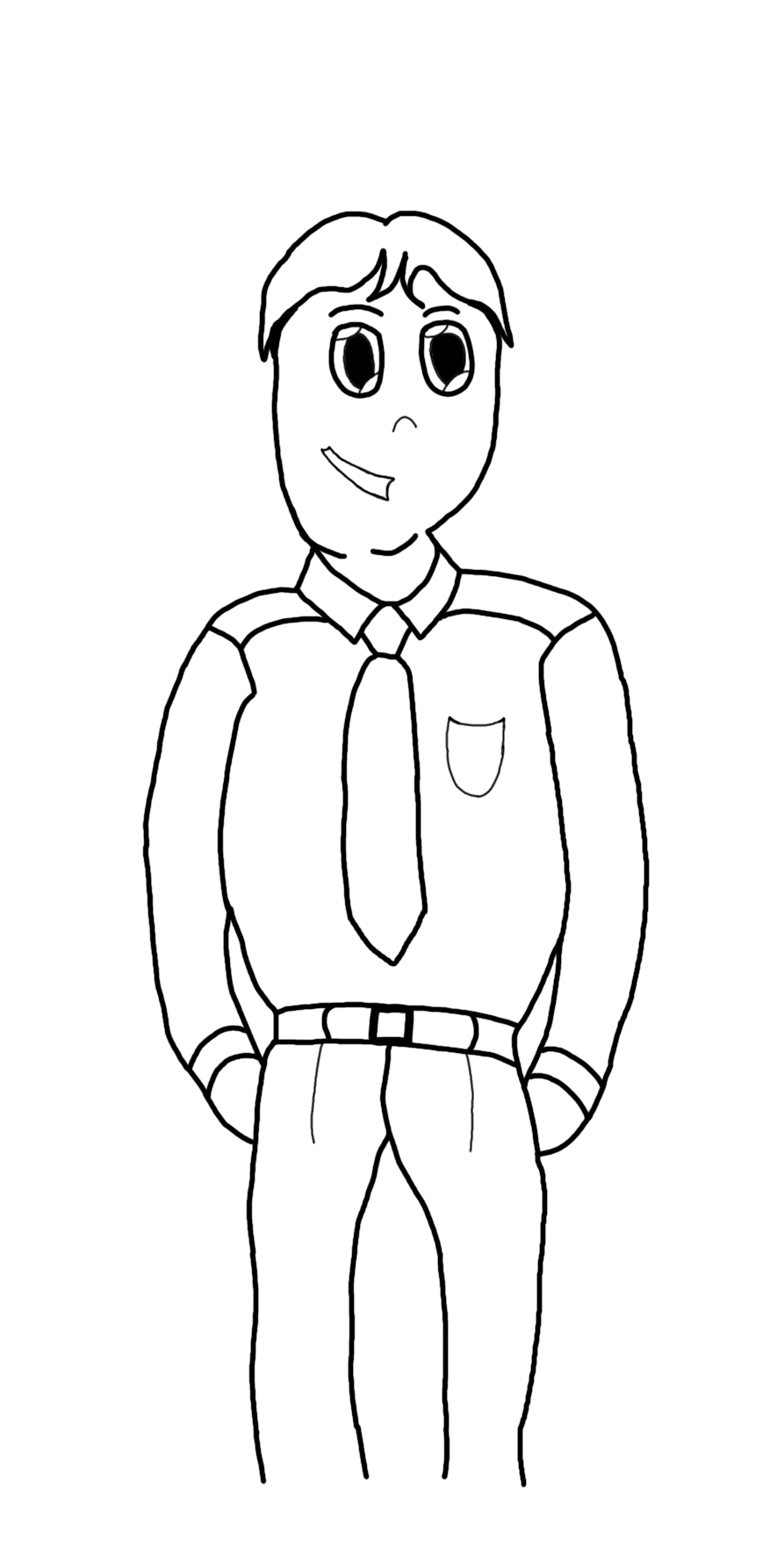 Acting Casual Line Art