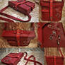 Red Hand Made Leather Bag