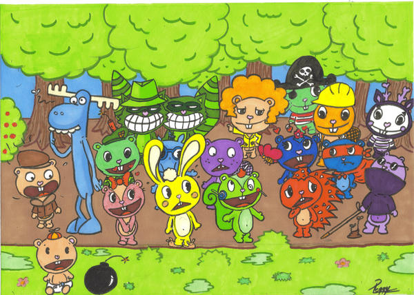 happy tree friends colorized by sephiroth2602 on DeviantArt