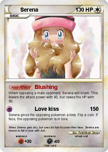 Serena trading card by GameUncovering on DeviantArt Serena trading card by GameUncovering on DeviantArt