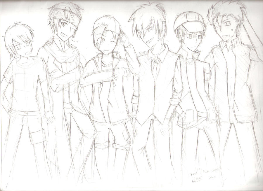 Pokemon Males by xakijyu on DeviantArt