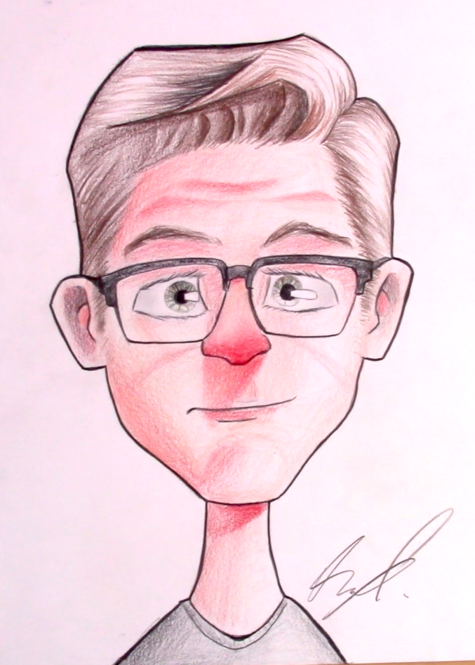Cartoon Self Portrait by AnthonyParenti on DeviantArt Cartoon Self Portrait by AnthonyParenti on DeviantArt