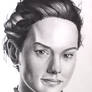 Daisy Ridley Charcoal Portrait