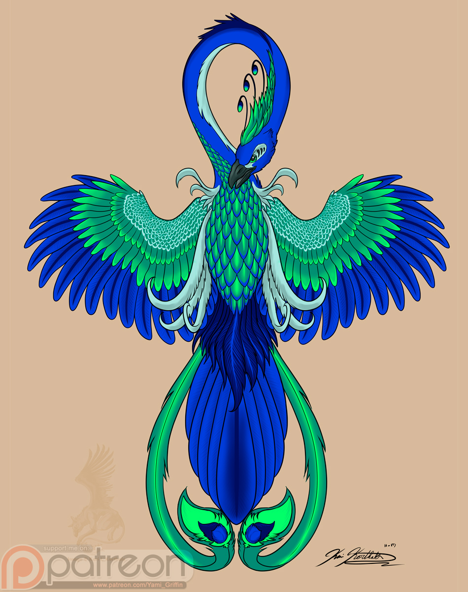 Blue Phoenix Tattoo