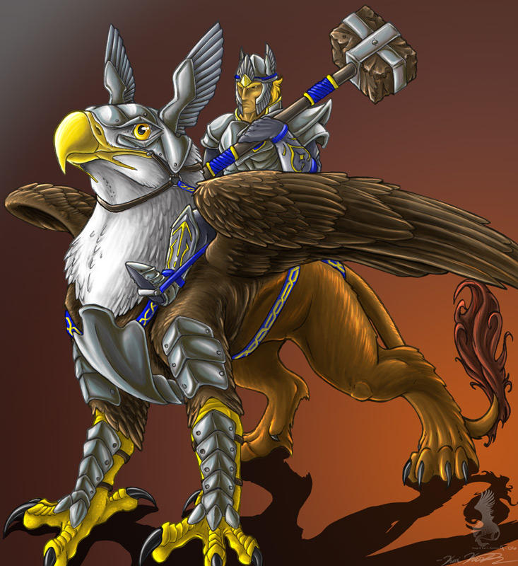 Griffin Rider by YamiGriffin on DeviantArt