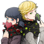 Vector Marinette and Adrien