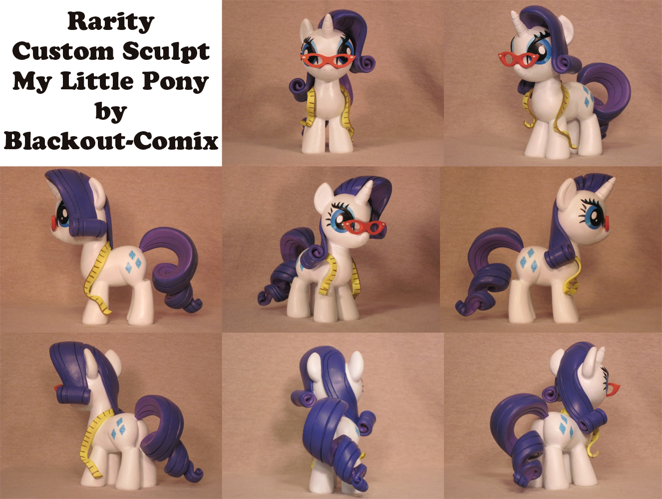 Rarity My Little Pony FiM Custom Sculpture