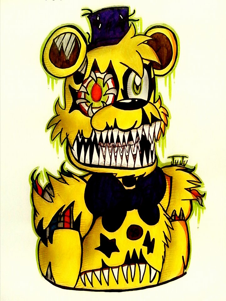 FNAF 4 - Fredbear Encounter by LadyFiszi on DeviantArt