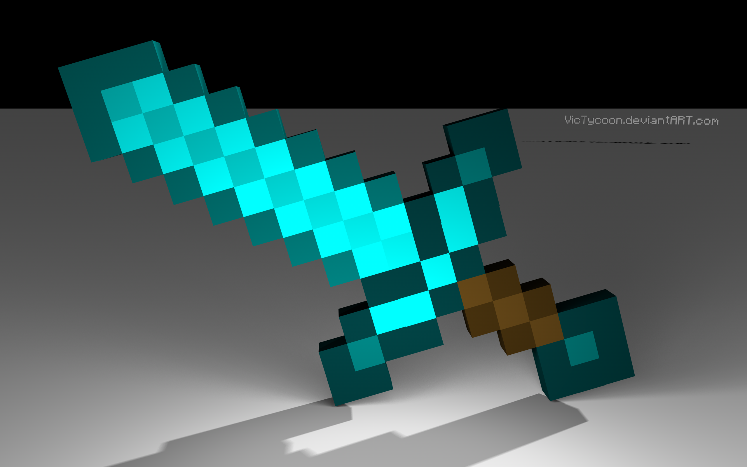Minecraft 3D Sword by VicTycoon on DeviantArt