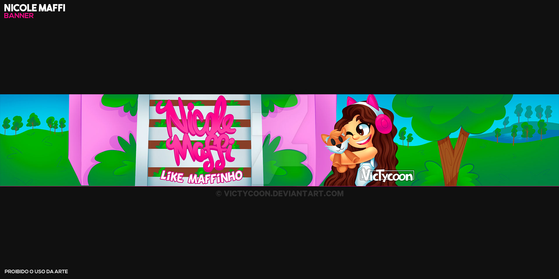 VicTycoon Art - BANNER, AVATAR, EMOTE PACK - Gamer Kawaii ( Roblox)