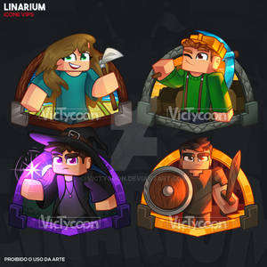 ICONES PERSONAGENS VIPS - Linarium (Minecraft)