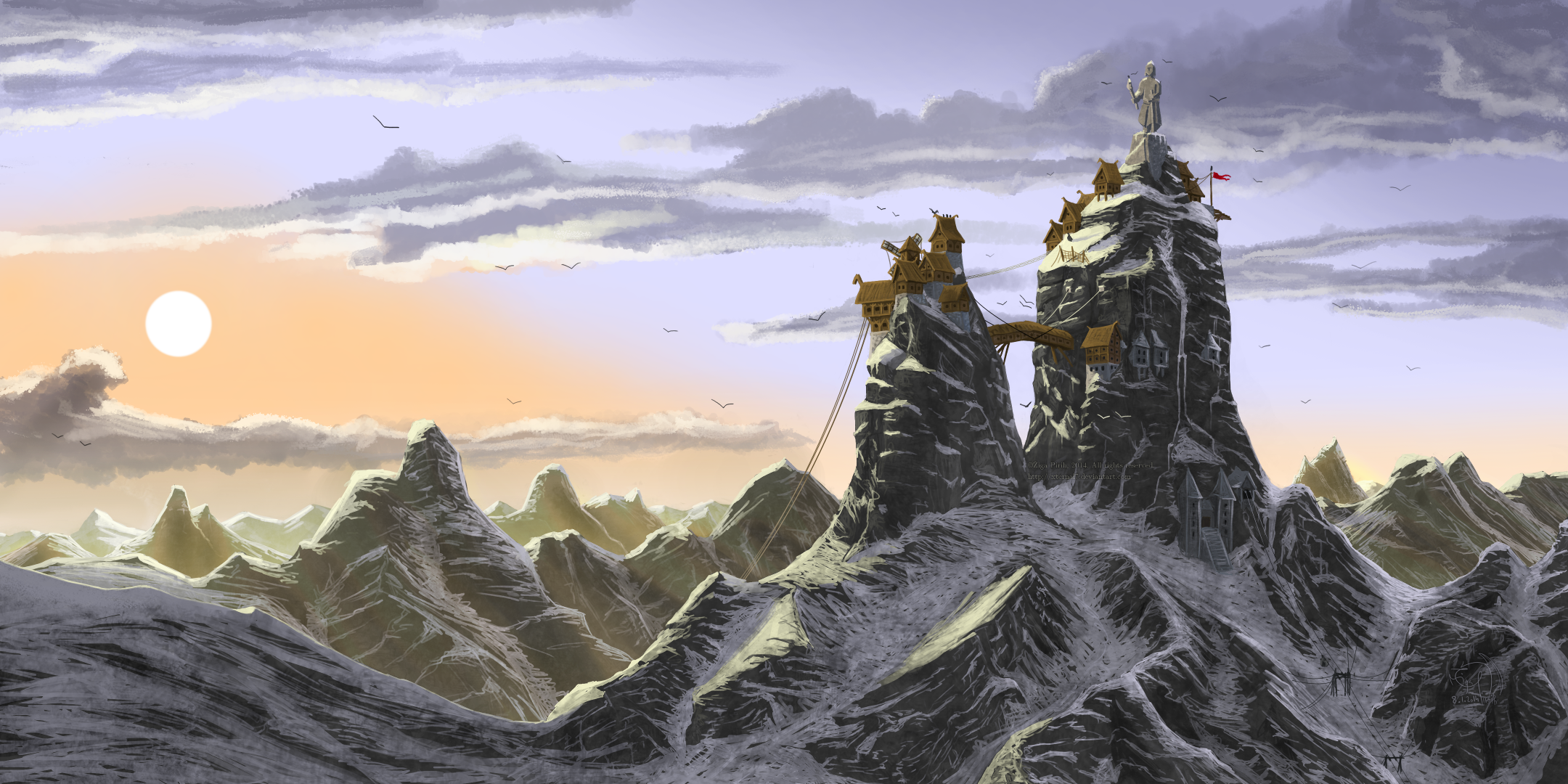 The Village on the top of the world by xTernal7