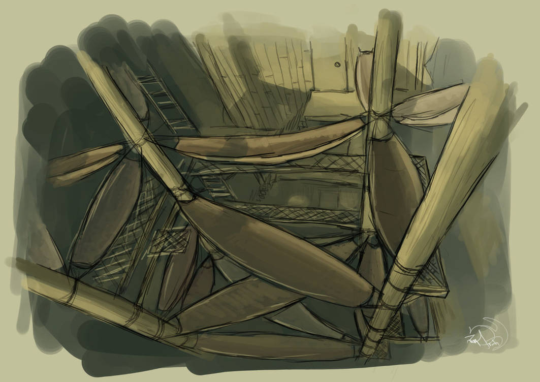 Seacavern - Interior/hammock tower by xTernal7