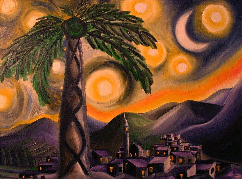 Mediterranean van gogh night