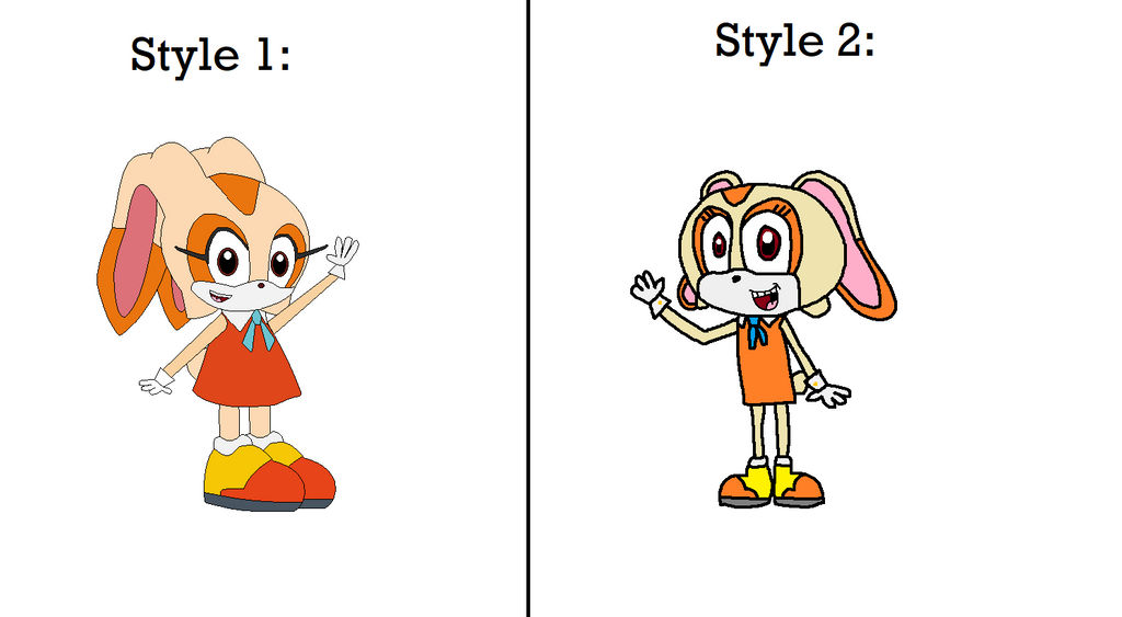 Cream Rabbit Varient Different Cream the Rabbit Styles by Joeyinsully on DeviantArt