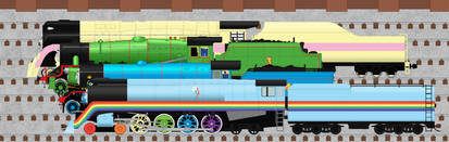 Gordon & Rainbow Dash + Henry & Fluttershy