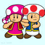 Toad and Toadette -Scraps-