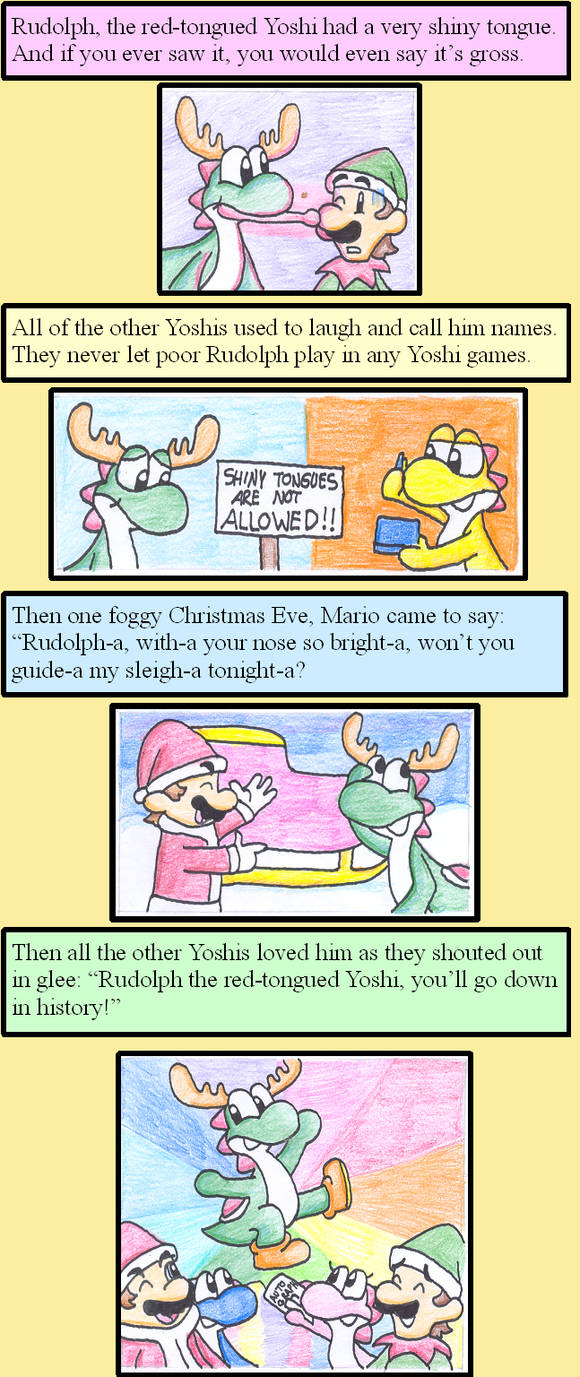 Rudolph the Red....YOSHI by Not-WisqoXD on DeviantArt