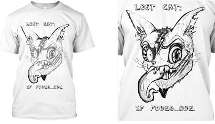 Lost my cat t-shirt design