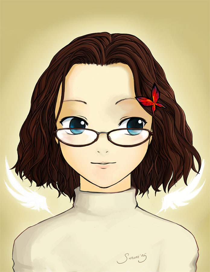 Anime Images Anime Girl With Long Brown Curly Hair