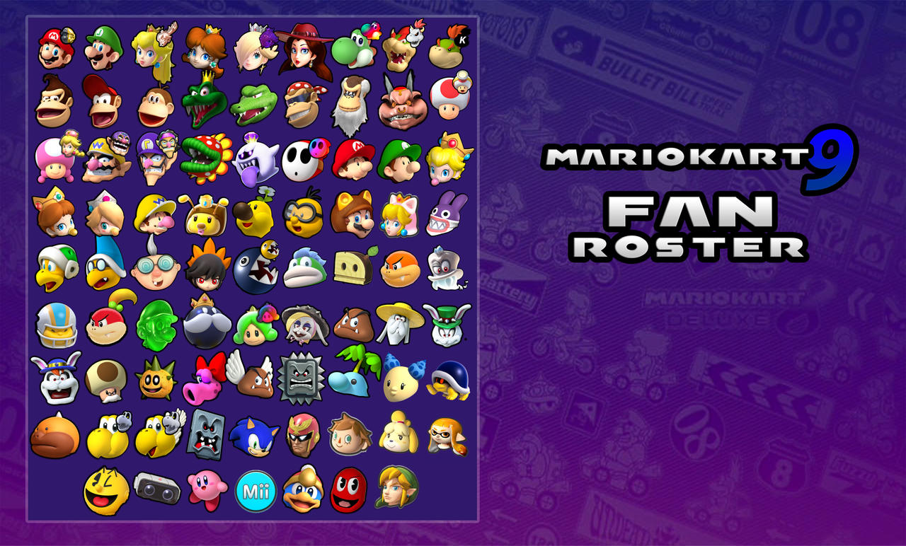 Mario Kart 9 fan roster by Grandbull on DeviantArt