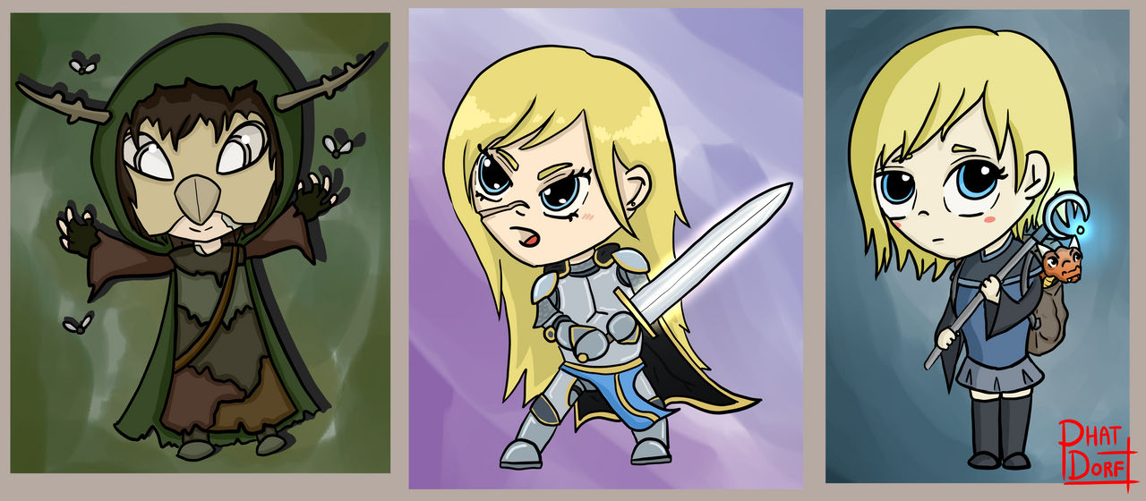 Chibi Characters 1 by Phatdorf on DeviantArt
