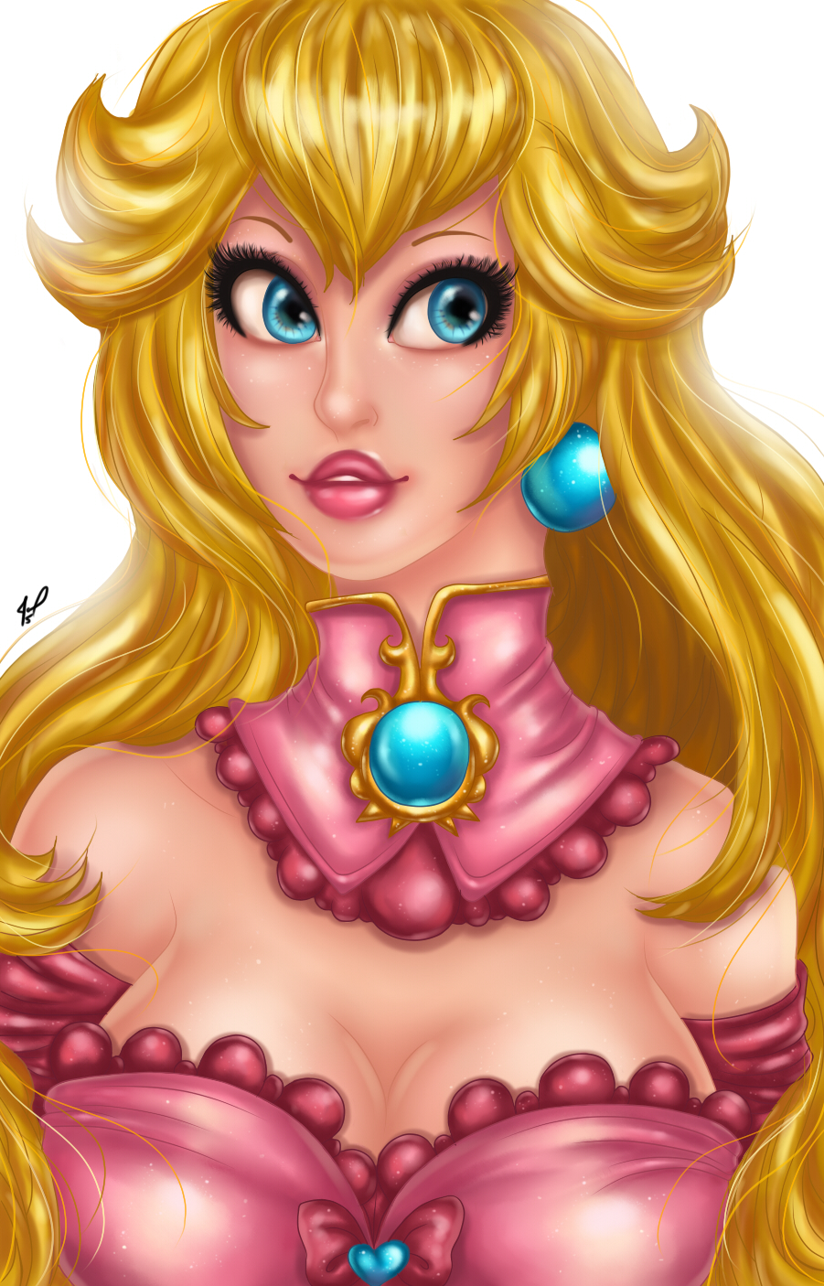 Princess Peach aww fan art