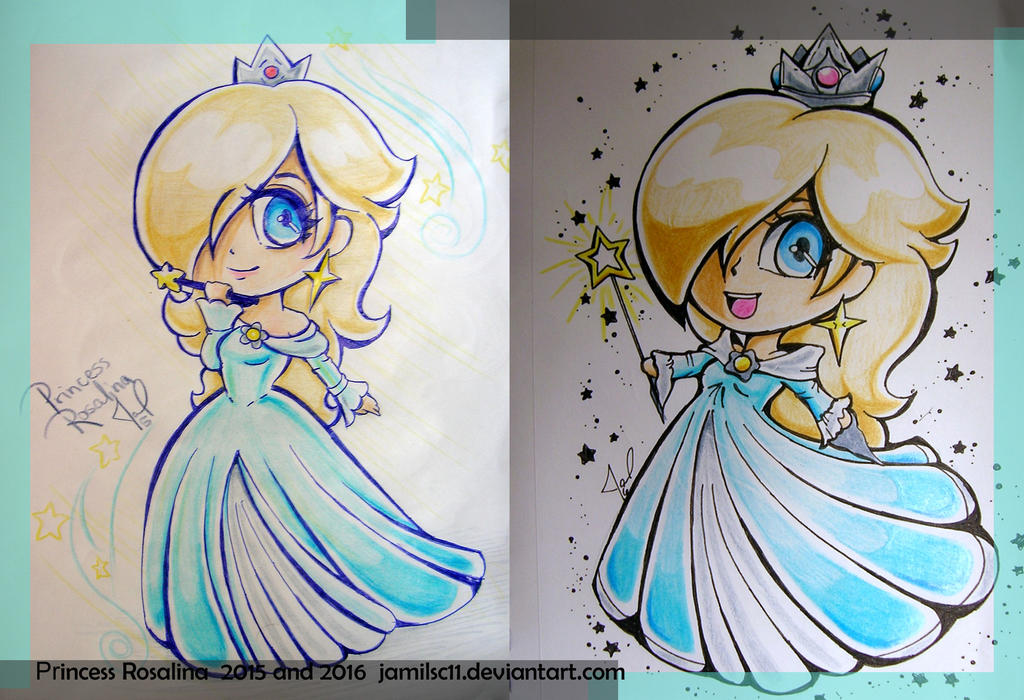 Rosalina aww 2015 and 2016 chibi traditional