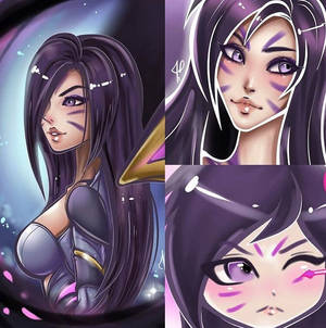 League of Legends Kai Sa collage