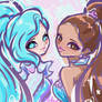 Seraphine and Ariana Grande