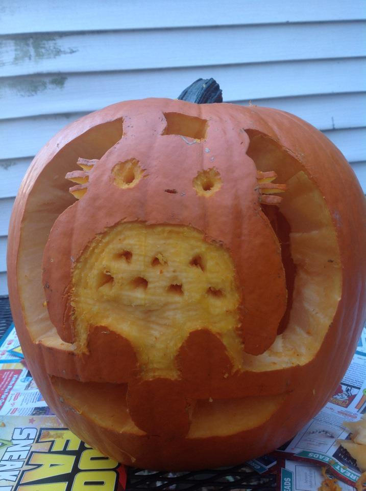 totoro pumpkin carving 2 by Sugarchann on DeviantArt