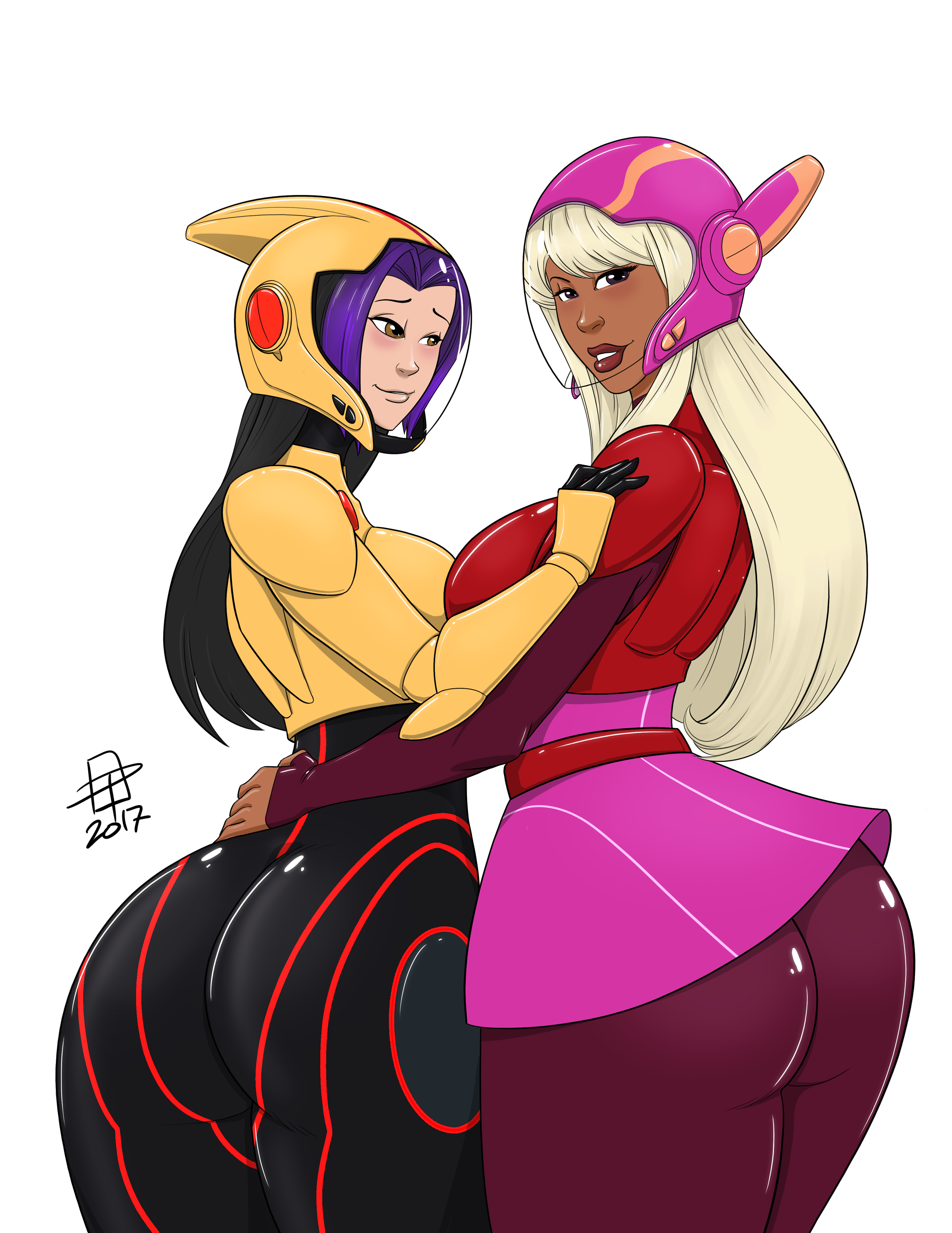 Robin and Lola cosplay: Big Hero Booty