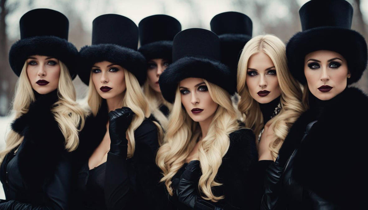 5 Beautiful Blonde Women Standing Rigidly2 by fursub1 on DeviantArt