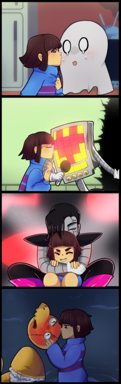 Undertale Kisses PT 3 |Spoopy Edition|