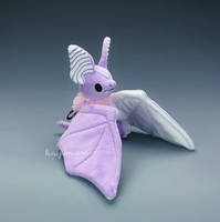 Pastel Goth Cotton Candy Bat Plush