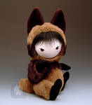 Tanuki Raccoon Dog Doll Sit by bbeetoy